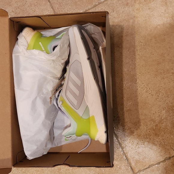 Adidas Lime and Gray Running Shoes - Picture 1 of 5